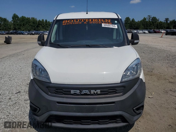 2020 Ram ProMaster City Cargo Tradesman with VIN ZFBHRFAB5L6P29854, listed as a Copart auction lot 68680784 with 66,412 mi miles and Salvage Title. Bid and sale history available at DreamBid. Image 5.