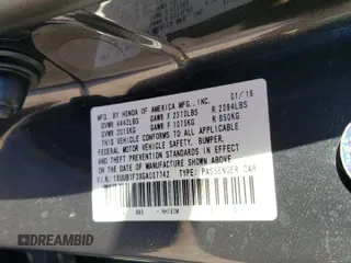 2016 Acura TLX with VIN 19UUB1F3XGA007742, listed as a Copart auction lot 44200405 with 120,565 mi miles and Salvage Title. Bid and sale history available at carsss.com. Image 13.