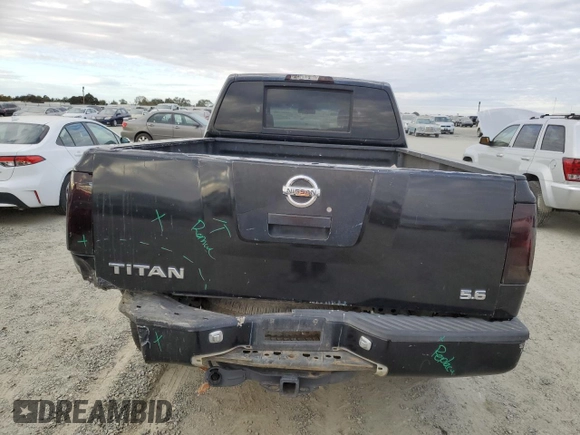 2008 Nissan Titan with VIN 1N6BA07F88N309789, listed as a Copart auction lot 77879284 with 213,835 mi miles and Salvage title. Bid and sale history available at DreamBid. Image 6.