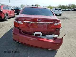 2010 Lexus LS 460 with VIN JTHCL5EF2A5008358, listed as a Copart auction lot 52795035 with 103,223 mi miles and Salvage title. Bid and sale history available at DreamBid. Image 6.