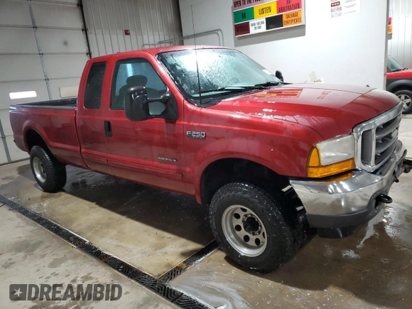 2001 Ford Super Duty F-250 XL with VIN 1FTNX21F31EC89279, listed as a Copart auction lot 51473505 with 155,130 mi miles and Salvage Title. Bid and sale history available at carsss.com. Image 4.