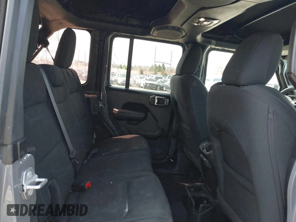2021 Jeep Wrangler Unlimited Sport S with VIN 1C4HJXDG9MW836411, listed as a IAAI auction lot 41844148 with 17,955 mi miles. Bid and sale history available at carsss.com. Image 8.