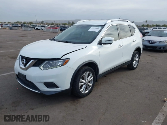 2016 Nissan Rogue SV with VIN KNMAT2MV4GP692858, listed as a IAAI auction lot 41174106 with 85,499 mi miles. Bid and sale history available at carsss.com. Image 17.