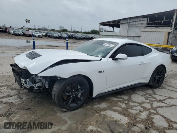 2024 Ford Mustang GT with VIN 1FA6P8CF8R5428697, listed as a Copart auction lot 50731655 with 9,125 mi miles and Salvage Title. Bid and sale history available at carsss.com. Image 1.