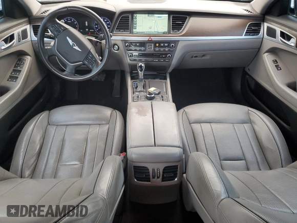 2017 Genesis G80 3.8L with VIN KMHGN4JE3HU172234, listed as a Copart auction lot 74680664 with 101,375 mi miles and Salvage Title. Bid and sale history available at carsss.com. Image 8.