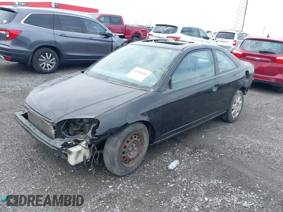 2002 Honda Civic EX with VIN 1HGEM229X2L092755, listed as a IAAI auction lot 42164604 with 188,404 mi miles and . Bid and sale history available at DreamBid. Image 2.