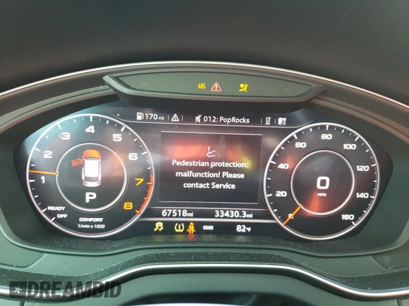 2018 Audi Q5 Premium with VIN WA1ANAFY4J2017764, listed as a Copart auction lot 69925572 with 67,518 mi miles. Bid and sale history available at carsss.com. Image 9.