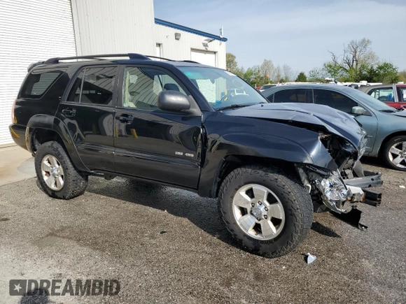2005 Toyota 4Runner SR5 with VIN JTEBT14R658023222, listed as a Copart auction lot 50920185 with 209,033 mi miles and Salvage Title. Bid and sale history available at DreamBid. Image 4.