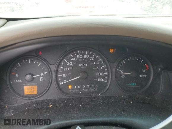 2003 Chevrolet Venture Plus 1SB with VIN 1GNDU03E33D275489, listed as a Copart auction lot 57295975 with 144,963 mi miles and Clean title. Bid and sale history available at DreamBid. Image 9.