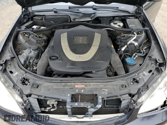 2008 Mercedes-Benz S-Class 5.5L V8 with VIN WDDNG86X88A185673, listed as a Copart auction lot 52859885 with 159,293 mi miles and Salvage Title. Bid and sale history available at carsss.com. Image 11.