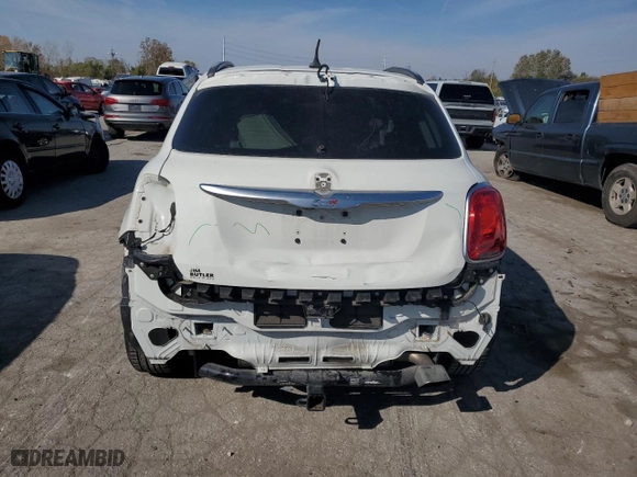 2017 FIAT 500X Urbana Edition with VIN ZFBCFXCBXHP532668, listed as a Copart auction lot 78055814 with 68,388 mi miles and Salvage Title. Bid and sale history available at carsss.com. Image 6.