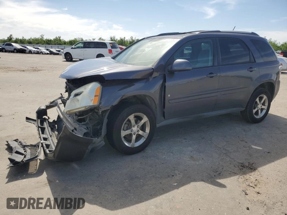 2007 Chevrolet Equinox LT with VIN 2CNDL73F376104321, listed as a Copart auction lot 52818565 with 203,038 mi miles and Salvage Title. Bid and sale history available at carsss.com. Image 1.