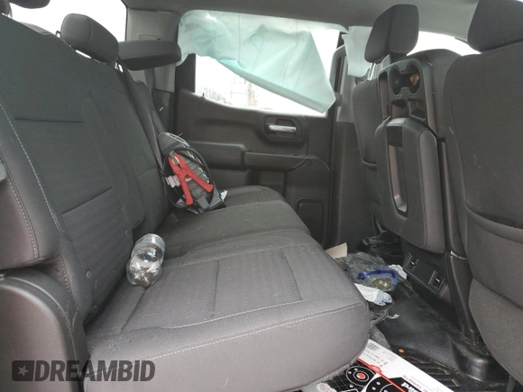 2022 GMC Sierra 1500 with VIN 1GTUUAEDXNZ561395, listed as a Copart auction lot 43474525 with 52,998 mi miles and Salvage Title. Bid and sale history available at DreamBid. Image 10.