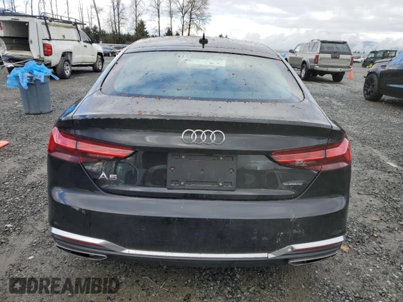 2023 Audi A5 Sportback S line Premium с VIN WAUDACF50PA022391, выставлен на аукционе Copart как лот 80584304 с пробегом 10 792 миль миль и Списание • Salvage title. История ставок и продаж доступна на DreamBid. Изображение 6.