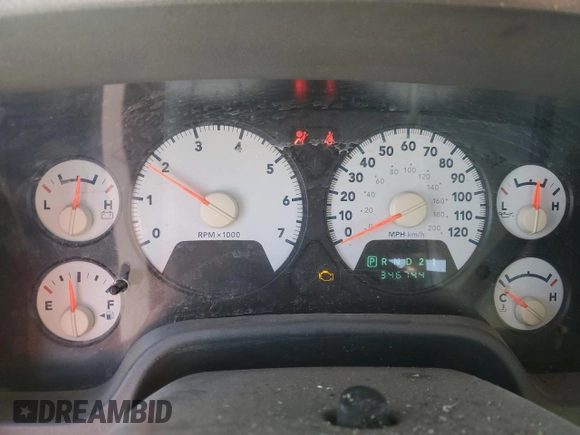 2007 Dodge 1500 SLT with VIN 1D7HA18P27S232787, listed as a Copart auction lot 86873164 with 346,744 mi miles and Salvage Title. Bid and sale history available at DreamBid. Image 9.
