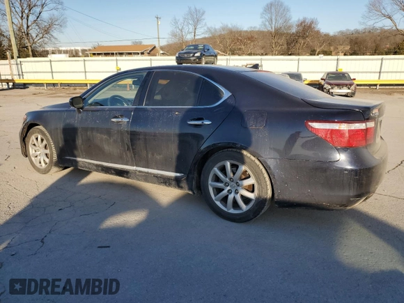 2008 Lexus LS 460 with VIN JTHBL46F085067469, listed as a Copart auction lot 46296345 with 191,298 mi miles and Non Repairable. Bid and sale history available at carsss.com. Image 2.