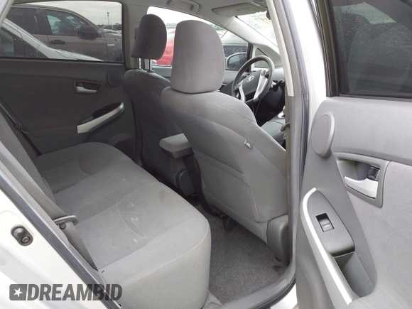 2011 Toyota Prius I with VIN JTDKN3DU6B0259779, listed as a IAAI auction lot 42164475 with 207,243 mi miles. Bid and sale history available at carsss.com. Image 8.