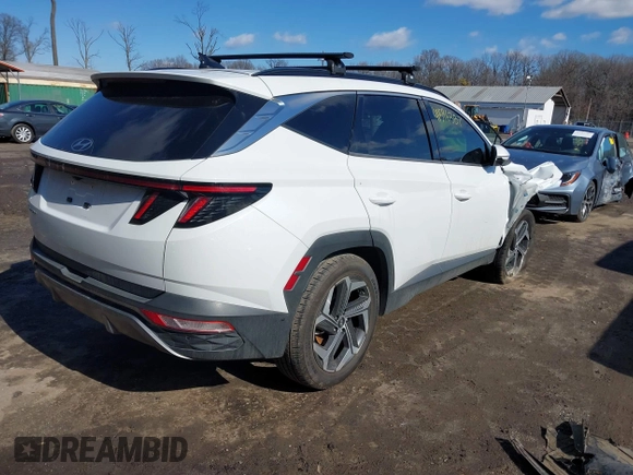 2022 Hyundai Tucson Limited with VIN 5NMJE3AE7NH075304, listed as a IAAI auction lot 41596387 with 43,371 mi miles. Bid and sale history available at carsss.com. Image 4.