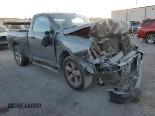 2013 Ram 1500 Express with VIN 3C6JR6AT8DG545992, listed as a Copart auction lot 43581895 with 109,461 mi miles and Salvage title. Bid and sale history available at DreamBid. Image 4.