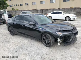 2024 Acura Integra w/A-Spec Package with VIN 19UDE4H38RA008204, listed as a Copart auction lot 66162174 with 21,222 mi miles and Salvage Title. Bid and sale history available at carsss.com. Image 4.
