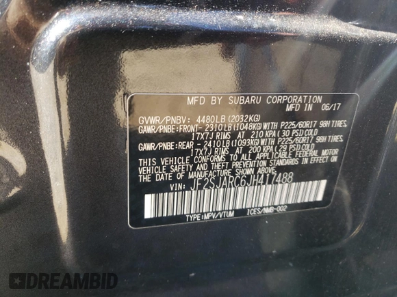 2018 Subaru Forester Limited with VIN JF2SJARC6JH417488, listed as a Copart auction lot 39243883 with 0 mi miles. Bid and sale history available at carsss.com. Image 14.