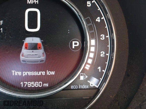 2015 FIAT 500 Sport with VIN 3C3CFFBR7FT624324, listed as a IAAI auction lot 42382686 with 179,560 mi miles and . Bid and sale history available at DreamBid. Image 7.