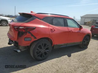 2020 Chevrolet Blazer RS z VIN 3GNKBKRS2LS718527, wystawiony jako Copart lot #53258935 z przebiegiem 65 996 mil mil oraz Szkoda całkowita • Salvage title. Historia ofert i sprzedaży dostępna na DreamBid. Obrazek 3.
