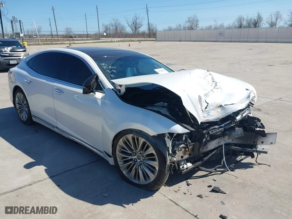 2018 Lexus LS with VIN JTHB51FFXJ5006029, listed as a IAAI auction lot 41765195 with 37,084 mi miles. Bid and sale history available at carsss.com. Image 1.