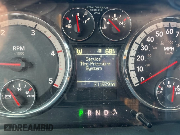 2012 Ram 2500 Laramie with VIN 3C6UD5FL7CG145550, listed as a Copart auction lot 53185415 with 311,929 mi miles and Clean Title. Bid and sale history available at carsss.com. Image 8.