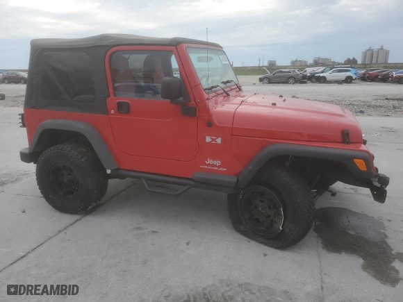2005 Jeep Wrangler X with VIN 1J4FA39S85P370411, listed as a Copart auction lot 48185265 with 176,807 mi miles and Salvage Title. Bid and sale history available at carsss.com. Image 4.