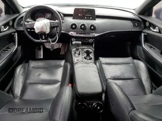 2021 Kia Stinger GT-Line with VIN KNAE15LA8M6098246, listed as a Copart auction lot 49384585 with 62,583 mi miles and Salvage Title. Bid and sale history available at carsss.com. Image 8.