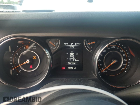2021 Jeep Wrangler 80th Anniversary with VIN 1C4GJXAN9MW726831, listed as a Copart auction lot 55909084 with 23,602 mi miles and Salvage Title. Bid and sale history available at DreamBid. Image 9.