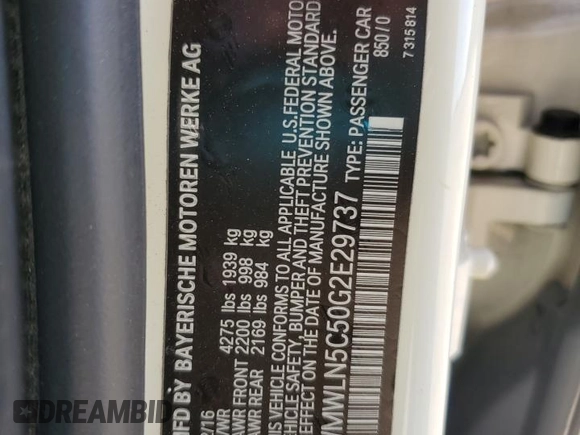 2016 MINI Clubman z VIN WMWLN5C50G2E29737, wystawiony jako Copart lot #50459135 z przebiegiem 129 940 mil mil oraz Szkody całkowita. Historia ofert i sprzedaży dostępna na DreamBid. Obrazek 15.