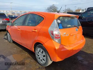 2012 Toyota Prius One with VIN JTDKDTB38C1003880, listed as a IAAI auction lot 41721852 with 212,721 mi miles. Bid and sale history available at carsss.com. Image 3.