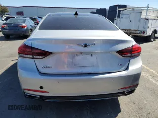 2018 Genesis G80 3.8L with VIN KMHGN4JE1JU239080, listed as a Copart auction lot 71615514 with 87,883 mi miles and Salvage Title. Bid and sale history available at carsss.com. Image 6.
