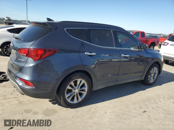 2017 Hyundai Santa Fe Sport 2.0T with VIN 5XYZU4LA8HG472038, listed as a Copart auction lot 85137054 with 95,184 mi miles and Clean Title. Bid and sale history available at carsss.com. Image 3.