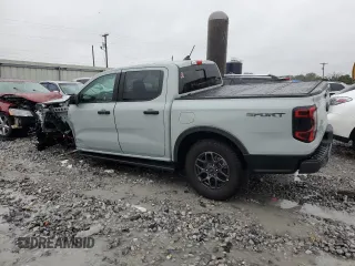 2024 Ford Ranger XLT with VIN 1FTER4GH1RLE18433, listed as a Copart auction lot 80847634 with 6,329 mi miles and Salvage Title. Bid and sale history available at carsss.com. Image 2.