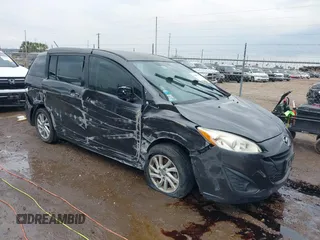 2013 Mazda 5 Sport with VIN JM1CW2BL4D0162749, listed as a IAAI auction lot 41681102 with 177,397 mi miles. Bid and sale history available at carsss.com. Image 1.