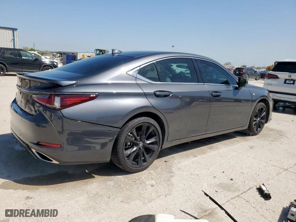 2023 Lexus ES with VIN 58AJZ1B10PU156374, listed as a Copart auction lot 52783495 with 21,416 mi miles and Salvage Title. Bid and sale history available at carsss.com. Image 3.