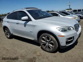 2013 BMW X6 xDrive50i with VIN 5UXFG8C57DL591913, listed as a Copart auction lot 64907674 with 113,611 mi miles and Salvage Title. Bid and sale history available at carsss.com. Image 4.