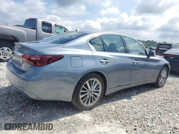 2018 Infiniti Q50 Luxe с VIN JN1EV7AP7JM365199, выставлен на аукционе Copart как лот 57637045 с пробегом 73 312 миль миль и Списание • Salvage title. История ставок и продаж доступна на DreamBid. Изображение 3.