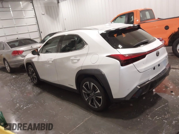 2020 Lexus UX 250h with VIN JTHP9JBH2L2025812, listed as a IAAI auction lot 41823664 with 62,112 mi miles and . Bid and sale history available at DreamBid. Image 3.