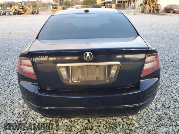 2007 Acura TL with VIN 19UUA66257A013696, listed as a Copart auction lot 49601615 with 278,003 mi miles and Salvage Title. Bid and sale history available at carsss.com. Image 6.