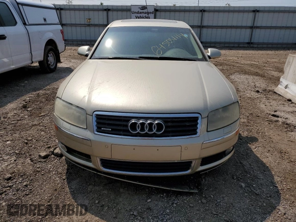 2004 Audi A8 with VIN WAUML44E14N006398, listed as a Copart auction lot 64504114 with Not provided miles and Non repairable. Bid and sale history available at DreamBid. Image 5.