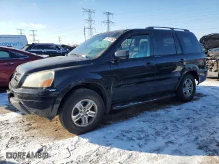 2005 Honda Pilot EX-L with RES with VIN 5FNYF18665B028247, listed as a Copart auction lot 87812355 with 211,331 mi miles and Salvage Title. Bid and sale history available at carsss.com. Image 1.