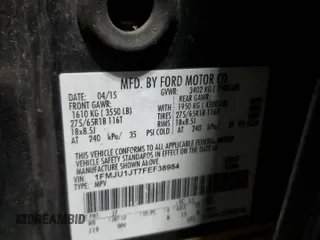 2015 Ford Expedition XLT z VIN 1FMJU1JT7FEF38984, wystawiony jako Copart lot #42081555 z przebiegiem 101 225 mil mil oraz Szkoda całkowita • Salvage title. Historia ofert i sprzedaży dostępna na DreamBid. Obrazek 13.