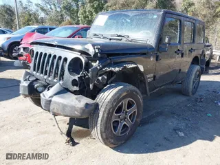 2012 Jeep Wrangler Unlimited Sport with VIN 1C4BJWDG5CL209978, listed as a IAAI auction lot 41662081 with 202,282 mi miles. Bid and sale history available at carsss.com. Image 2.