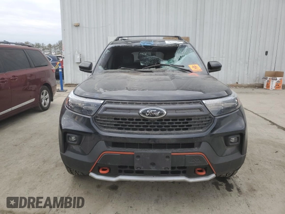2023 Ford Explorer Timberline with VIN 1FMSK8JH9PGA41908, listed as a Copart auction lot 46592505 with 9,366 mi miles and Salvage Title. Bid and sale history available at carsss.com. Image 5.