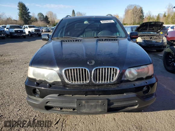 2002 BMW X5 3.0i with VIN 5UXFA53522LP40998, listed as a Copart auction lot 43245775 with 0 mi miles and Salvage Title. Bid and sale history available at carsss.com. Image 5.