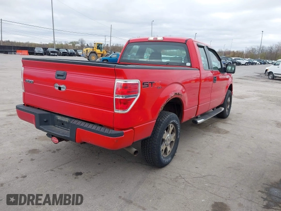 2009 Ford F-150 STX with VIN 1FTRX14W09FB19393, listed as a IAAI auction lot 42053777 with 145,208 mi miles. Bid and sale history available at carsss.com. Image 4.